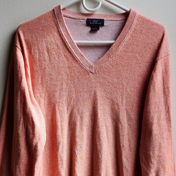 Brooks Brothers "346" Peach/Pink V-Neck Sweater Size Large - Picture 5 of 16